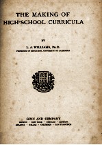 THE MAKING OF HIGH-SCHOOL CURRICULA