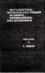 MATHEMATICAL METHODS AND THEORY IN GAMES