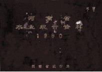 河南省农业统计资料  1980