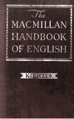 the macmillan handbook of english