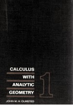 CALCULUS WITH ANALYTIC GEOMETRY VOLUME I