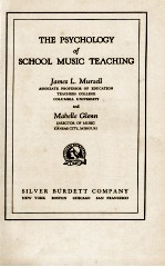 THE PSYCHOLOGY OF SCHOOL MUSIC TEACHING