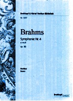 Symphonie Nr.4 e-moll op.98 Partitur Score Breitkopf