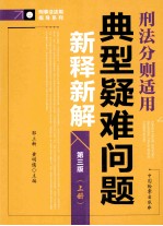 刑法分则适用典型疑难问题新释新译  上  第3版