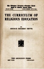 THE CURRICULUM OF RELIGIOUS EDUCATION