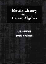 MATRIX THEORY AND LINEAR ALGEBRA