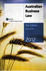 AUSTRALIAN BUSINESS LAW  31ST EDITION  2012