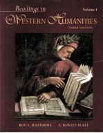 READINGS IN THE WESTERN HUMANITIES VOLUME I THIRD EDITION