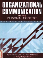 ORGANIZATIONAL COMMUNICATION IN THE PERSONAL CONTEXT  FROM INTERVIEW TO RETIREMENT