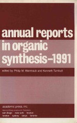 ANNUAL REPORTS IN ORGANIC SYNTHESIS-1991