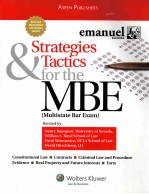 STRATEGIES & TACTICS FOR THE MBE  MULTISTATE BAR EXAM