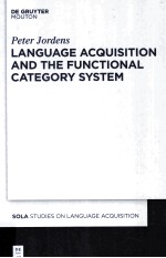 language acquisition and the functional category system