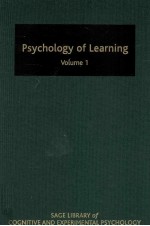 PSYCHOLOGY OF LEARNING  VOLUME I