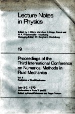 19 PROCEEDINGS OF THE THIRD INTERNATIONAL CONFERENCE ON NUMERICAL METHODS IN FLUID MECHANICS VOL.II 