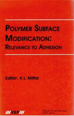 POLYMER SURFACE MODIFICATION:RELEVANCE TO ADHESION