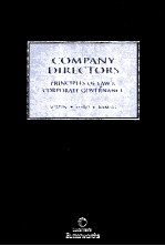 COMPANY DIRECTORS  PRINCIPLES OF LAW AND CORPORATE GOVERNANCE