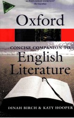 THE CONCISE COMPANION TO ENGLISH LITERATURE  FOURTH EDITION