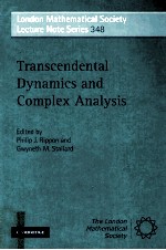 TRANSCENDENTAL DYNAMICS AND COMPLEX ANALYSIS  A TRIBUTE TO NOEL BAKER