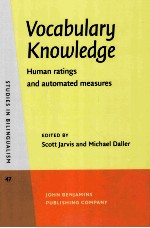 vocabulary knowledgehuman ratings and automated measures