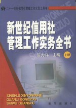 新世纪信用社管理工作实务全书  下