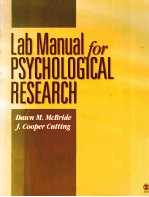 LAB MANUAL FOR PSYCHOLOGICAL PSYCHOLOGICAL RESEARCH