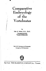 Comparative Embryology of the Vertebrates