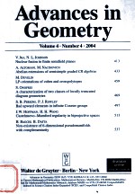 ADVANCES IN GEOMETRY  VOLUME 4  NUMBER 4  2004