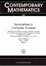 CONTEMPORARY MATHEMATICS  468  SYMMETRIES IN COMPLEX ANALYSIS