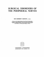 surgical disorders of the peripheral nerves