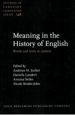 meaning in the history of englishwords and texts in context