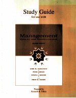 STUDY GUIDE FOR USE WITH MANAGEMENT：QUALITY AND COMPETITIVENESS  SECOND EDITION