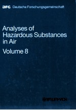 ANALYSES OF HAZARDOUS SUBSTANCES IN AIR VOLUME 8