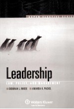 LEADERSHIP LAW，POLICY，AND MANAGEMENT