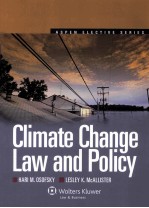 CLIMATE CHANGE LAW AND POLICY