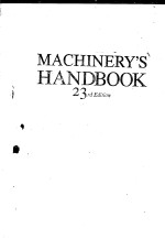 Machinery’s handbook  23rd Edition