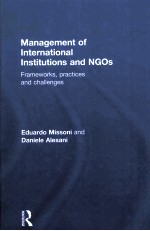 MANAGEMENT OF INTERNATIONAL INSTITUTIONS AND NGOs:FRAMEWORKS