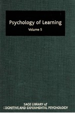 PSYCHOLOGY OF LEARNING  VOLUME V