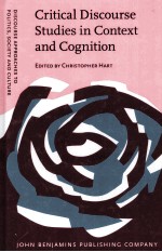 critical discourse studies in context and cognition