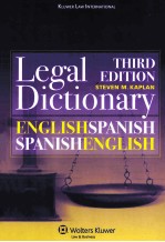 ENGLISH/SPANISH AND SPANISH/ENGLISH LEGAL DICTIONARY  THIRD EDITION