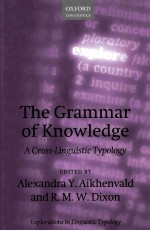 the grammar of knowledgea cross-linguistic typology