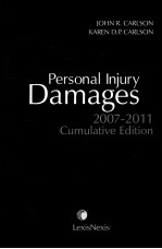 PERSONAL INJURY DAMAGES  2007-2011 CUMULATIVE EDITION