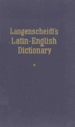 Langenscheidt's Latin English dictionary