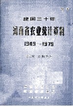 建国三十年河南省农业统计资料  1949-1979  第6册  洛阳地区