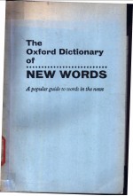 The Oxford Dictionary of New Words