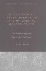 middle english verbs of emotion and impersonal constructionsverb meaning and syntax in diachrony