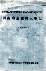 河南冶金建材大事记  1986年