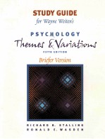 STUDY GUIDE FOR WAYNE WEITEN'S PSYCHOLOGY THEMES AND VARIATIONS BRIEFER VERSION FIFTH EDITION