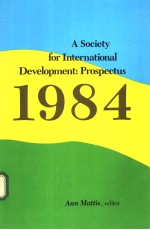 A Society for International Development：Prospectus