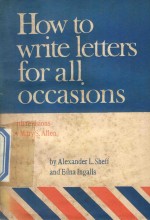 HOW TO WRITE LETTERS FOR ALL OCCASINS