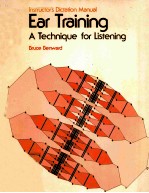 INSTRUCTOR'S DICTATION MANUAL EAR TRAINING A TECHNIQUE FOR LISTENING